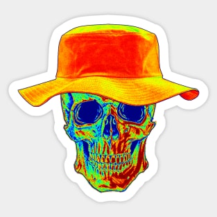 Heat Combustion Skull Sticker